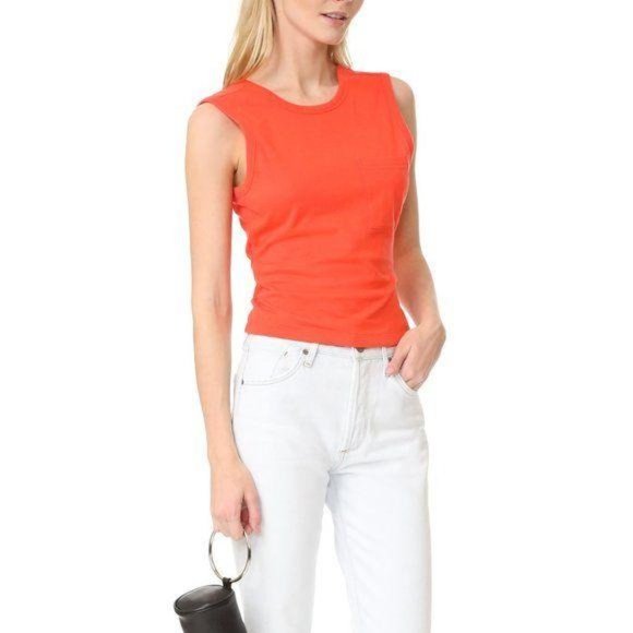 T by Alex Wang Open Back Twist Tank Crop Plunge Op - Picture 2 of 9